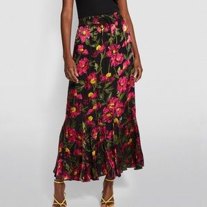 ALICE OLIVIA | Elza Silk Blend Skirt